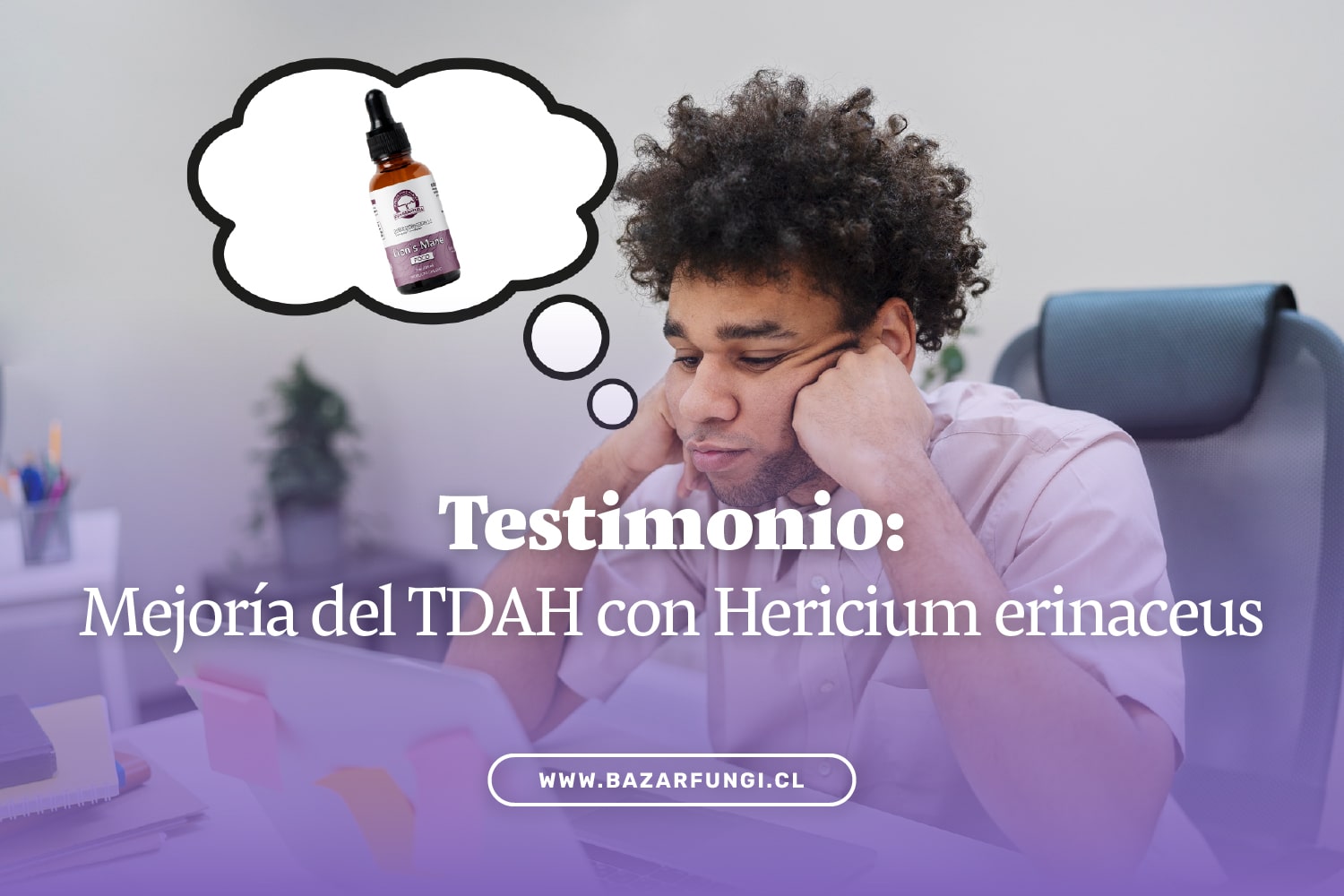 Mejoría del TDAH con el hongo melena de león