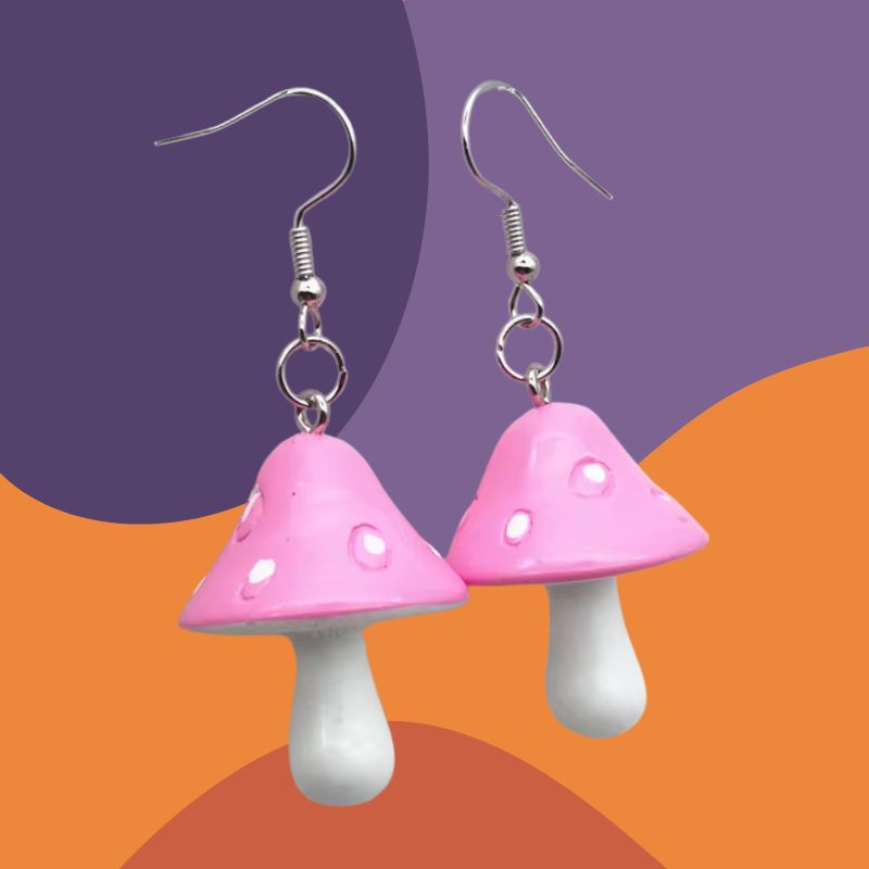 Aros Amanita muscaria rosada