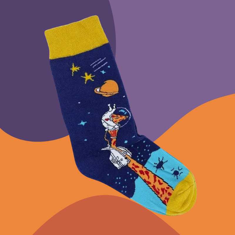 Calcetín Jirafa Astronauta