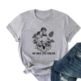 Top mujer y hombre Fungi Calavera