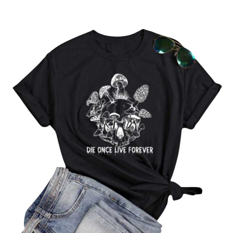 Top mujer y hombre Fungi Calavera