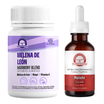 Pack Ansiedad Melena de leon extra concentrada 600 mg y reishi extra concentrado doble extraccion 3:1